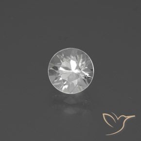 1.95 ct White Zircon Stone, Natural Zircon in Diamond-Cut Shape for Sale