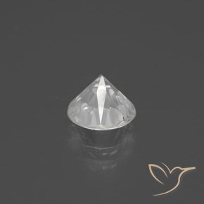 Zircon Gemstone in 7 mm (calibrated) Size for Sale, Zircon Stone in White Color