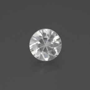 Blanco Circón Gema - 2.2ct Corte Diamante (ID: 383152)