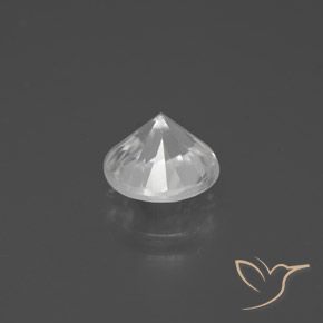 Zircon Gemstone in 7.5 mm (calibrated) Size for Sale, Zircon Stone in White Color