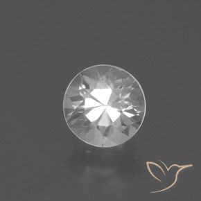 2.26 ct White Zircon Stone, Natural Zircon in Diamond-Cut Shape for Sale
