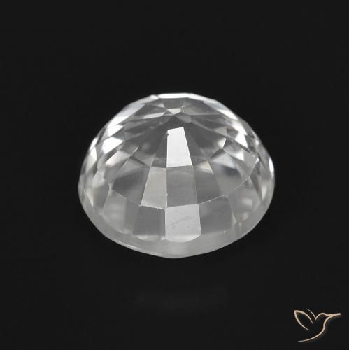2.89ct Natural Clear White Zircon, Round, VS
