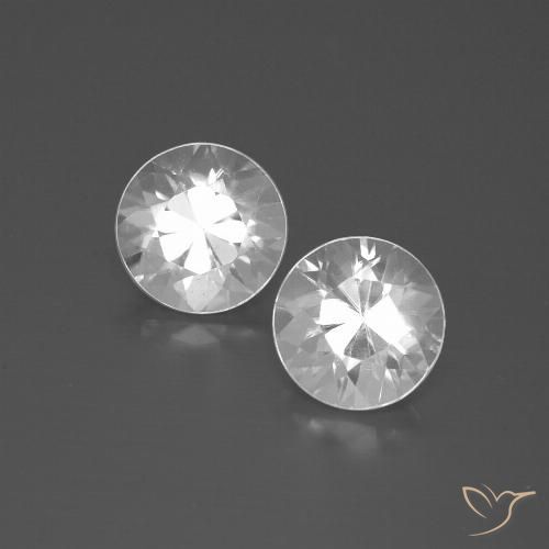 4.28 ct White Zircon, 7.2 mm Diamond Cut From Cambodia, Photo A