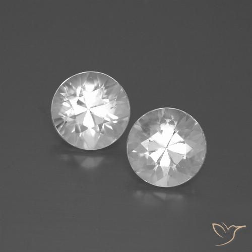 4.26 ct White Zircon, 7.1 mm Diamond Cut From Cambodia, Photo A