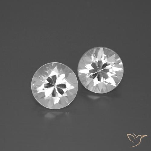 3.71 ct White Zircon, 7 mm Diamond Cut From Cambodia, Photo A