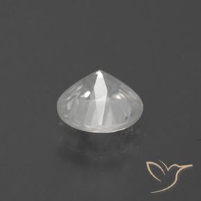 Zircon Gemstone in 7.5 mm (calibrated) Size for Sale, Zircon Stone in White Color