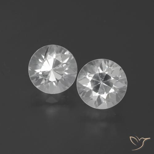 4.46 ct White Zircon, 7.3 mm Diamond Cut From Cambodia, Photo A