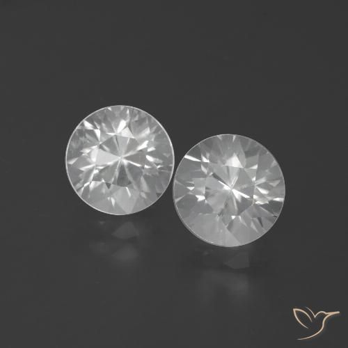4.31 ct White Zircon, 7.1 mm Diamond Cut From Cambodia, Photo A
