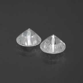 Zircon Gemstone in 7 mm (calibrated) Size for Sale, Zircon Stone in White Color