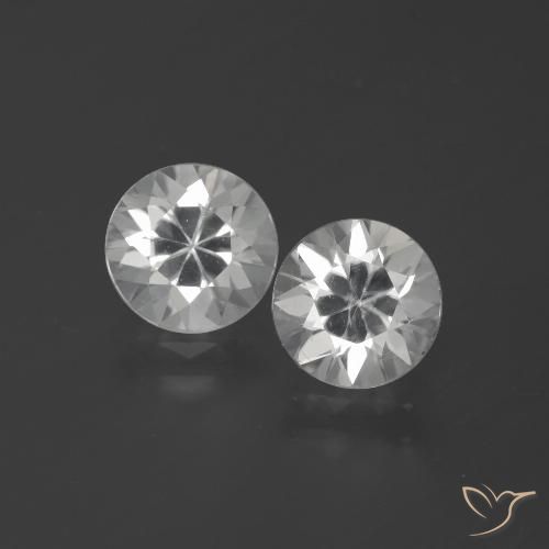 3.67 ct White Zircon, 7.1 mm Diamond Cut From Cambodia, Photo A