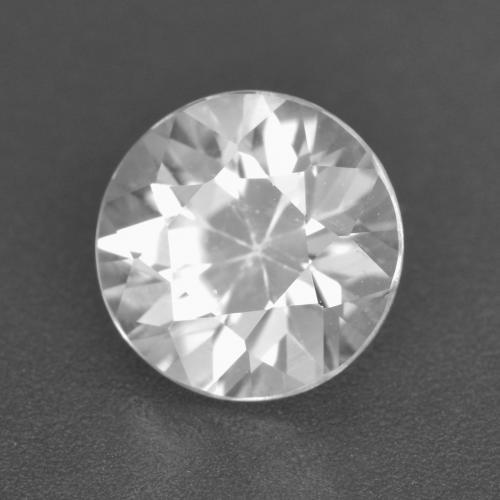 2.58 ct White Zircon Stone, Natural Zircon in Diamond-Cut Shape for Sale