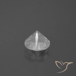 Zircon Gemstone in 7.5 mm (calibrated) Size for Sale, Zircon Stone in White Color