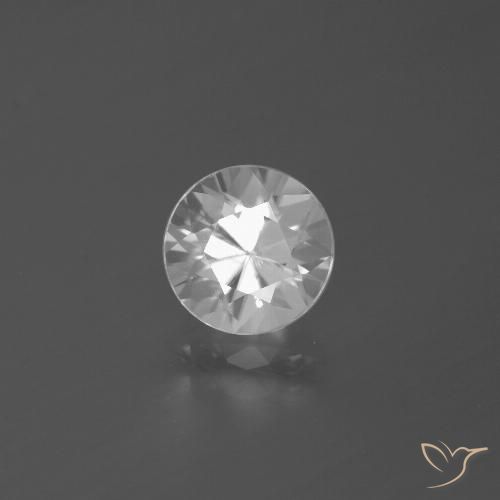 2.56ct Natural White Zircon, Round, VS