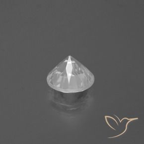 Zircon Gemstone in 7.5 mm (calibrated) Size for Sale, Zircon Stone in White Color