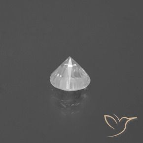 Zircon Gemstone in 6.5 mm (calibrated) Size for Sale, Zircon Stone in White Color