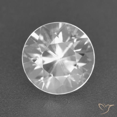 2.12ct Natural White Zircon, Round, VS