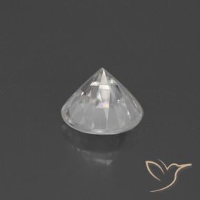 Zircon Gemstone in 7 mm (calibrated) Size for Sale, Zircon Stone in White Color