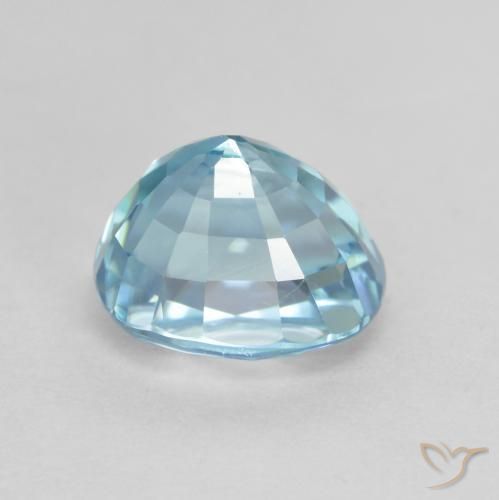 Zircon Gemstone in 8.5 x 6.9 mm Size for Sale, Zircon Stone in Blue Color