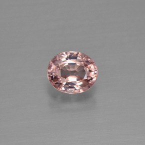 1.03 ct Pink Zircon Gemstone, Zircon Gem in Oval Facet Shape for Sale.