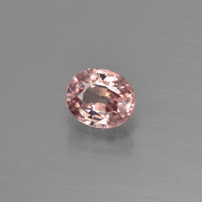 1.03 ct Pink Zircon Stone, Natural Zircon in Oval Facet Shape for Sale