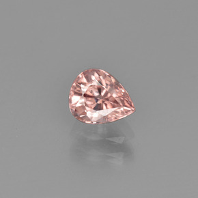 1.02 ct Orange Zircon Gemstone, Zircon Gem in Pear Facet Shape for Sale.