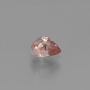 Zircon Gemstone in 6 x 4.9 mm Size for Sale, Zircon Stone in Peach Color