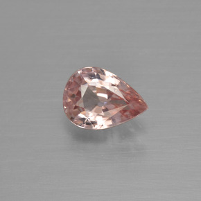 1.20 ct Orange Zircon Gemstone, Zircon Gem in Pear Facet Shape for Sale.