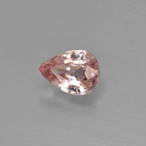 1.20 ct Orange Zircon Stone, Natural Zircon in Pear Facet Shape for Sale