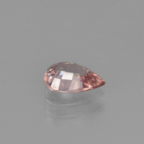 Zircon Gemstone in 7.5 x 5.4 mm Size for Sale, Zircon Stone in Peach Color