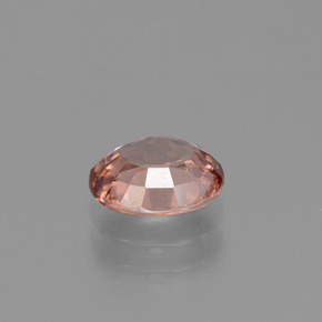 Zircon Gemstone in 7.4 x 6.1 mm Size for Sale, Zircon Stone in Peach Color