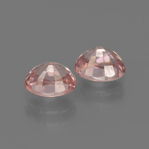Zircon Gemstone in 6.1 x 5 mm Size for Sale, Zircon Stone in Peach Color