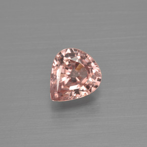 0.98 ct Orange Zircon Gemstone, Zircon Gem in Pear Facet Shape for Sale.