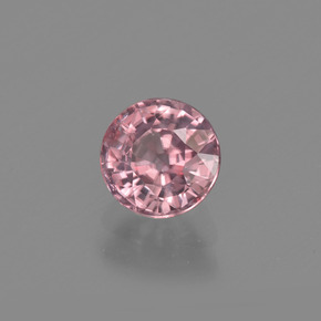 1.22 ct Pink Zircon Stone, Natural Zircon in Round Facet Shape for Sale