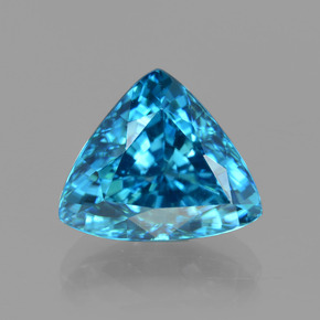 5.1ct Trillion Facet Blue Zircon Gem for sale 5.1ct Trillion Facet Blue Zircon Gem (ID: 404448)