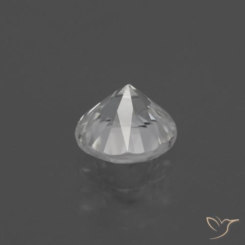 Zircon Gemstone in 7 mm (calibrated) Size for Sale, Zircon Stone in Warm White Color