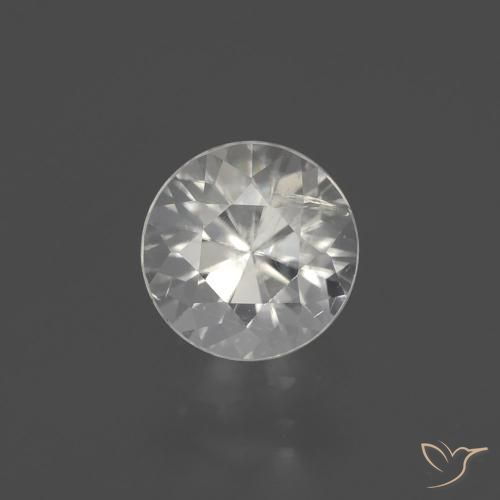 2.14ct Natural Warm White Zircon, Round, VS