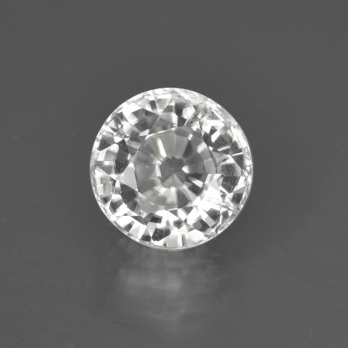 Clear White Zircon Gem - 2.6ct Round Facet (ID: 405350)