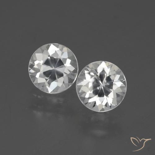 3.69ctw Natural Warm White Zircon, Round, VVS