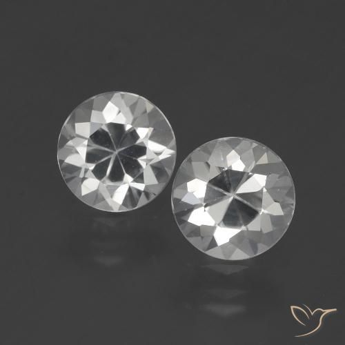 3.10ctw Natural Warm White Zircon, Round, VS