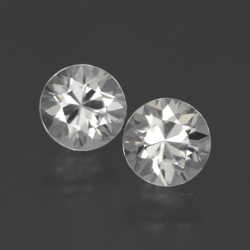 6.12 CT AAA Natural White Zircon Diamonds Round Cut 10MM VVS Loose Gemstones 