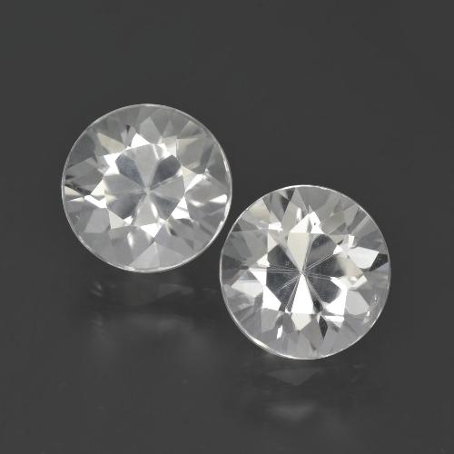 Blanco Circón Gema - 2.7ct Corte Diamante (ID: 405510)