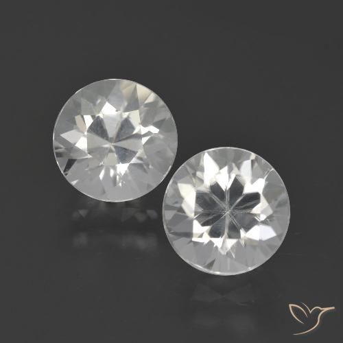 4.70ctw Natural Warm White Zircon, Round, VS