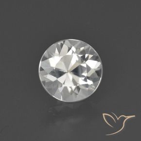 1.89 ct White Zircon Stone, Natural Zircon in Diamond-Cut Shape for Sale