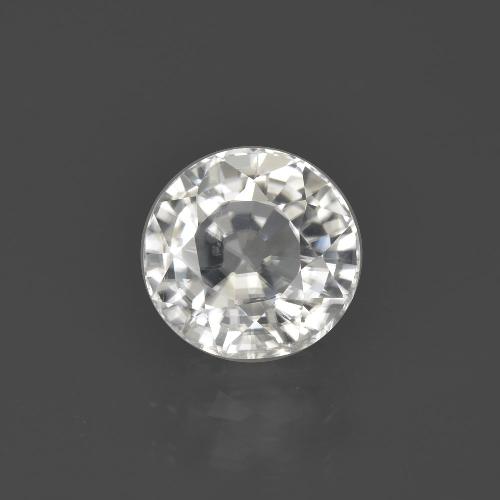 Warmweiß Zirkon Edelstein - 3.2ct Rund Facettenschliff (ID: 405549)