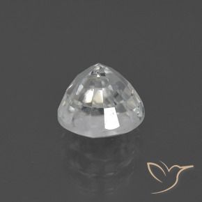 Zircon Gemstone in 7.5 mm (calibrated) Size for Sale, Zircon Stone in Warm White Color