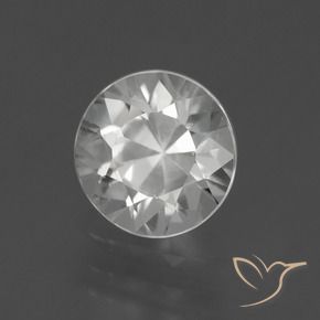 1.80 ct White Zircon Stone, Natural Zircon in Diamond-Cut Shape for Sale