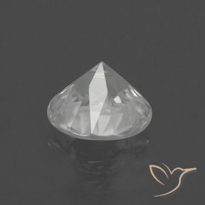 Zircon Gemstone in 7 mm (calibrated) Size for Sale, Zircon Stone in Clear White Color