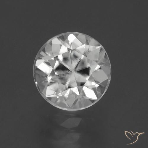 2.06ct Natural White Zircon, Round, VS