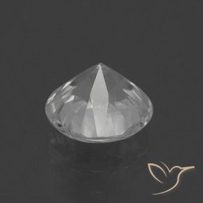 Zircon Gemstone in 7 mm (calibrated) Size for Sale, Zircon Stone in White Color