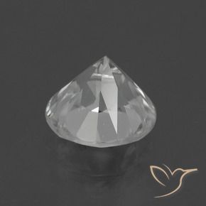 Zircon Gemstone in 7 mm (calibrated) Size for Sale, Zircon Stone in White Color